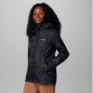 Columbia Women's Arcadia II Black Rain Jacket | NWT | Size M